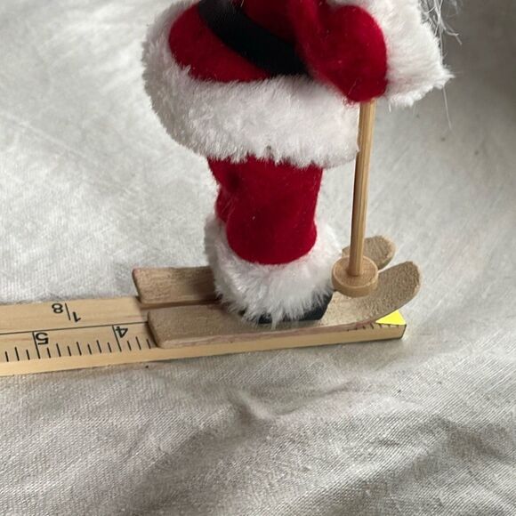 Vintage Santa Clause hanging standing Christmas ornament. - Picture 6 of 6